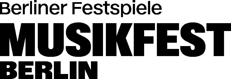 Logo der Berliner Festspiele für das Musikfest in Berlin.